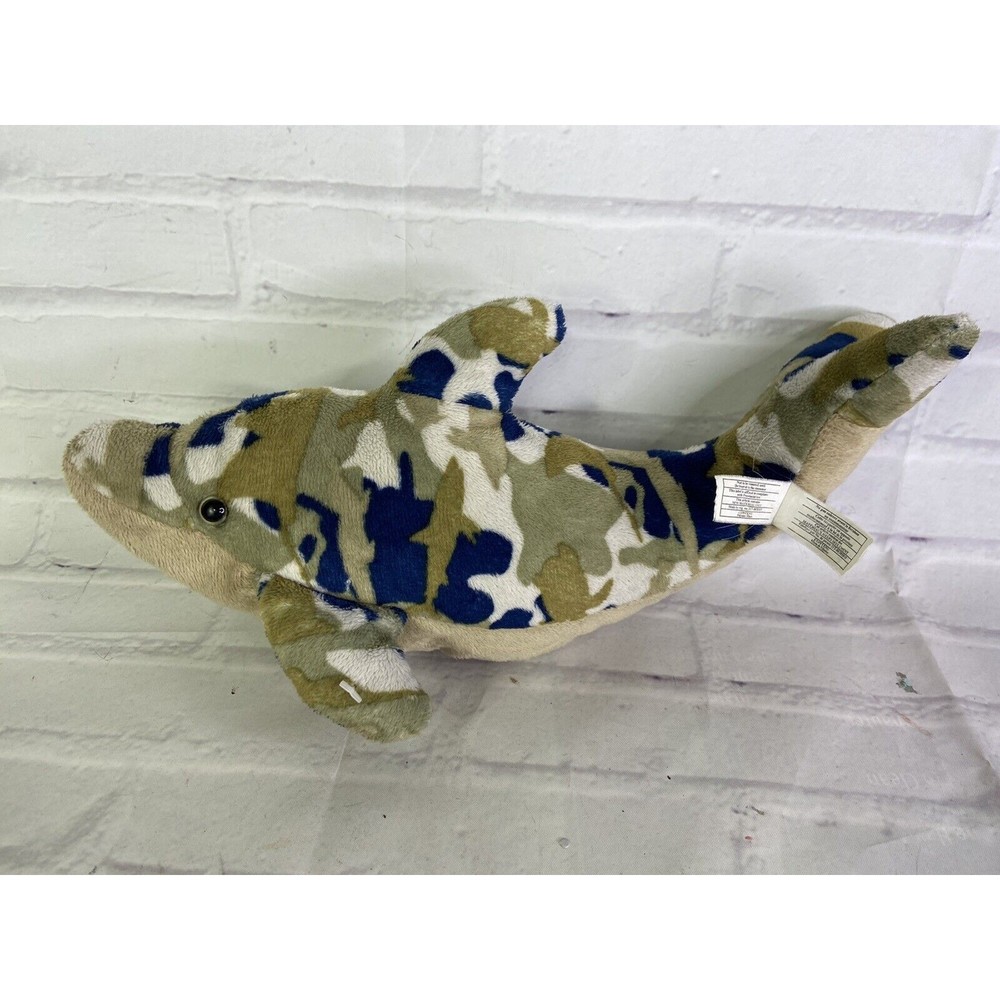 Wildlife Artists CAMO Wild Dolphin Plush Stuffed Animal Toy Camouflage 2011